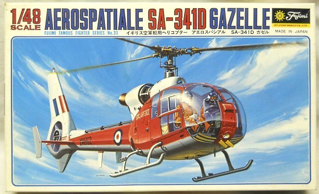 Fujimi 1/48 Aerospatiale SA-341 D Gazelle, 5A33 plastic model kit